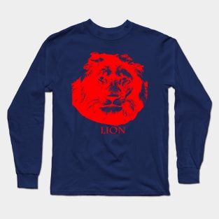 red lion head Long Sleeve T-Shirt
